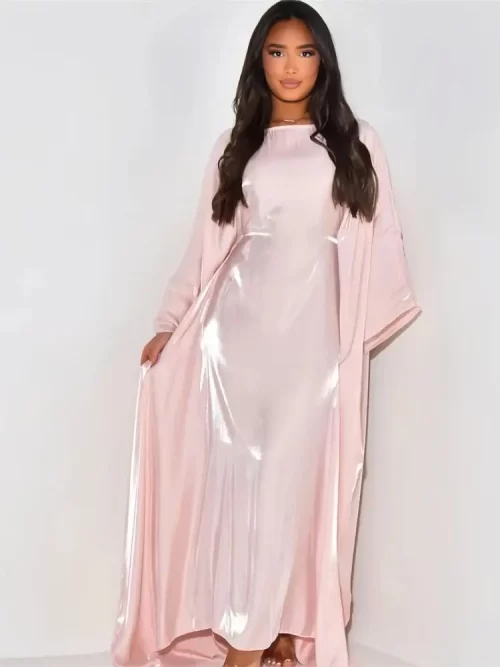 Ramadan-Summer-Batwing-Sleeve-Satin-Butterfly-Abaya-Islam-Muslim-Maxi-Dress-Kebaya-Women-Kaftan-Robe-Musulmane