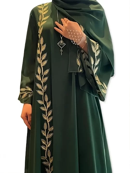 ModestHijabCo EmbroGrace Abaya Dress2