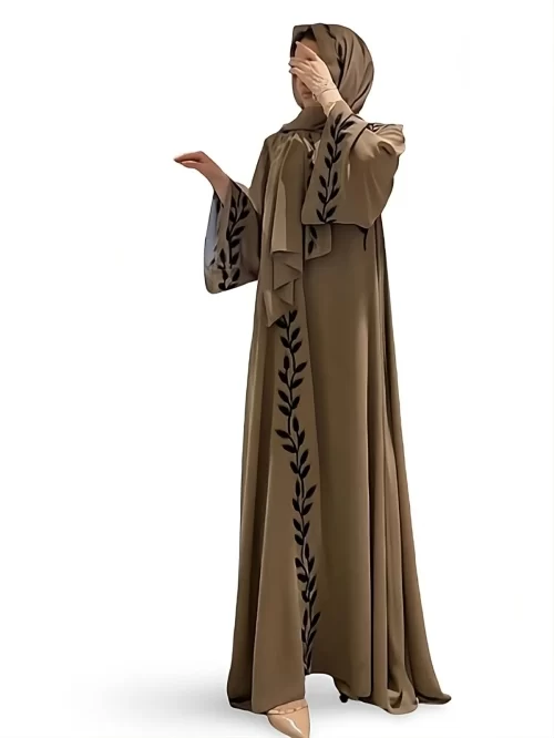 ModestHijabCo EmbroGrace Abaya Dress6