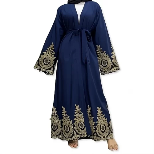 ModestHijabCo Embroidery Kimono Abaya 01