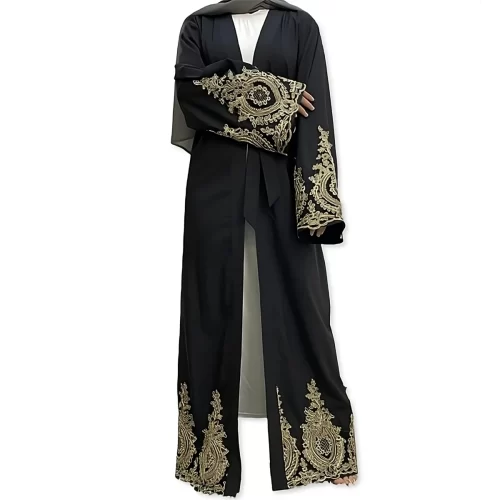 ModestHijabCo Embroidery Kimono Abaya 05