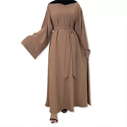 ModestHijabCo Rayie Abaya brown