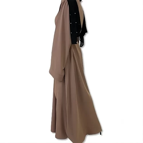 ModestHijabCo Rayie Abaya brown3