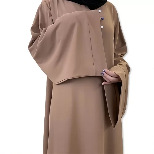 ModestHijabCo Rayie Abaya brown4