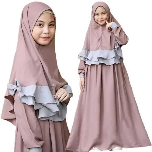 2 Kids Bloom Hijab Dress Set Modest Hijab Co