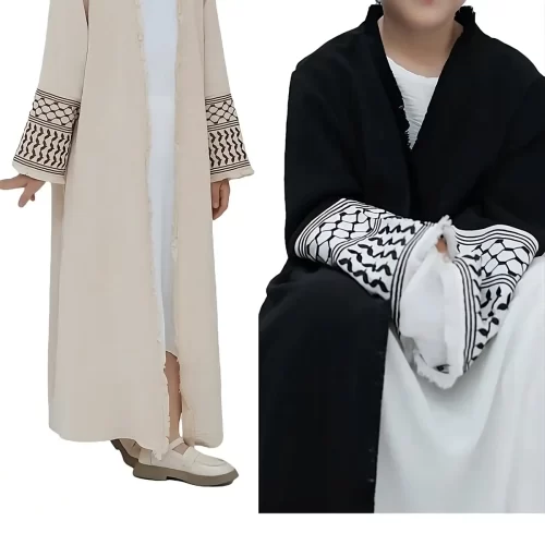 Kids Embroidery Kimono Abaya 1