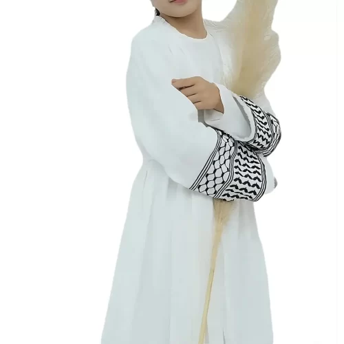 Kids Embroidery Kimono Abaya 4