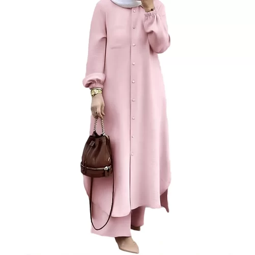 3 Chic Charm Long Sleeve Shirt Set Modest Hijab